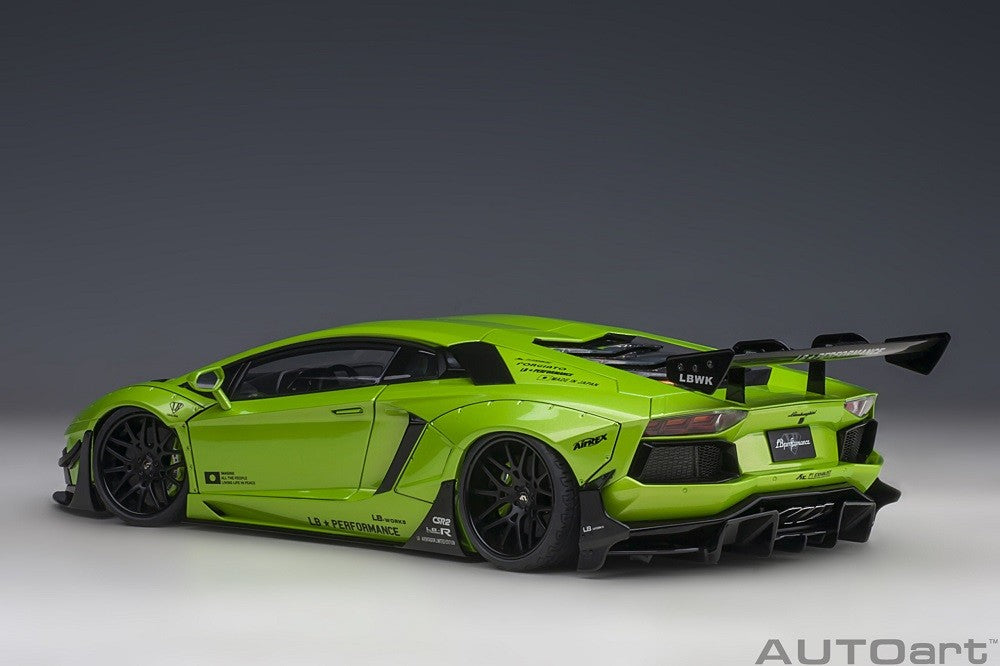 Liberty Walk LB-Works Lamborghini Aventador Limited Edition (Pearl Green) - Autoart - 79243 Passion Diecast