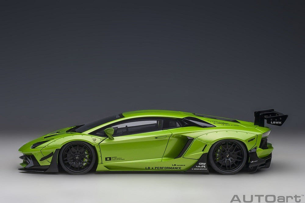 Liberty Walk LB-Works Lamborghini Aventador Limited Edition (Pearl Green) - Autoart - 79243 Passion Diecast