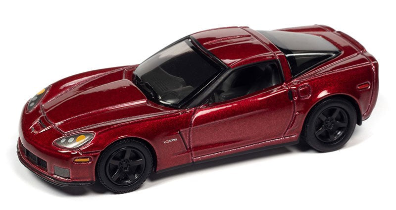 2012 Chevrolet Corvette Z06 in Supersonic Blue Metallic - Johnny Lightning 1/64 - JLSP245 B Passion Diecast