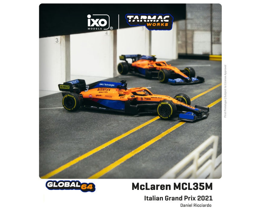 McLaren MCL35M Italian Grand Prix 2021 Winner Daniel Ricciardo - Tarmac Works - 1/64 - T64G-F040-DR2 Passion Diecast