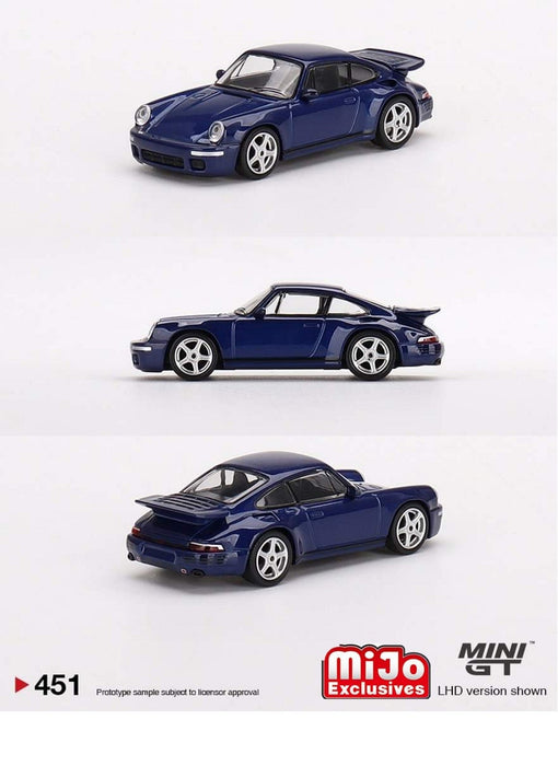 RUF CTR Anniversary Dark Blue - Mini GT - 1:64 - MGT00451 Passion Diecast