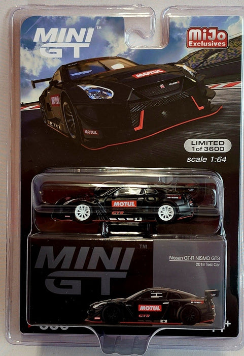 CHASE CAR Mini GT - 1:64 - Nissan GT-R NISMO GT3 2018 Test Car - Mijo Exclusives USA - MGT00336GR
