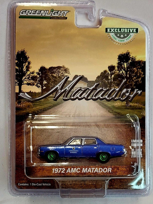 GreenMachine 1972 AMC Matador - United States Marshall - Hobby Exclusive - 1/64 Greenlight - 30218GR