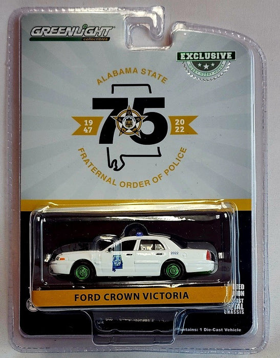 GreenMachine Alabama State - 2008 Ford Crown Victoria Police Interceptor - Hobby Exclusive - 1/64 Greenlight - 30351GR