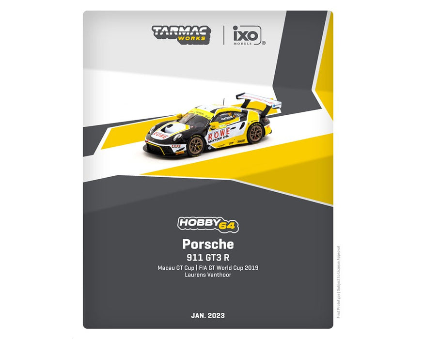 Porsche 911 GT3 R Macau GT Cup FIA GT World Cup 2019 Laurens Vanthoor - Tarmac Works - 1/64 - T64-059-19MGP99 Passion Diecast