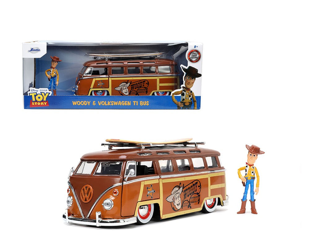 1962 Volkswagen T1 Bus with Woody Figure - Disney Pixar Toy Story ...
