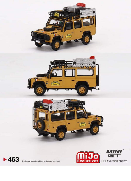 Land Rover Defender 110 1989 Camel Trophy Amazon Team France - Mini GT - 1:64 - MGT00463 Passion Diecast