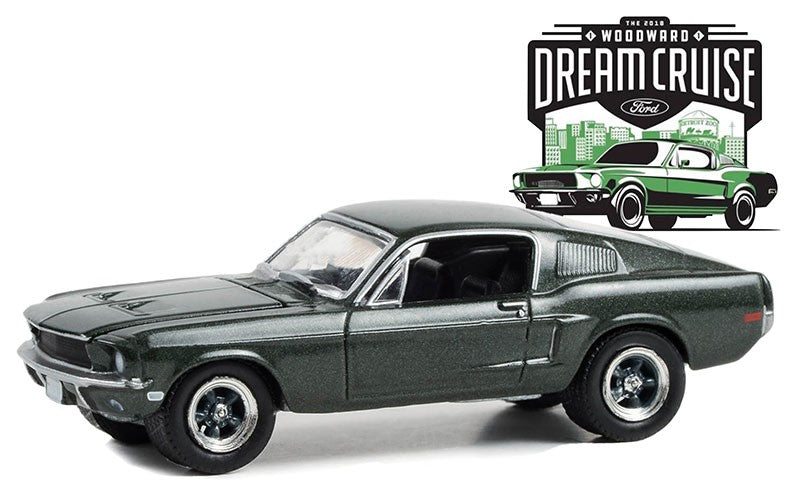 1968 Ford Mustang GT Fastback Green - Woodward Dream Cruise Series 1 -1/64 Greenlight - 37280 E Passion Diecast 