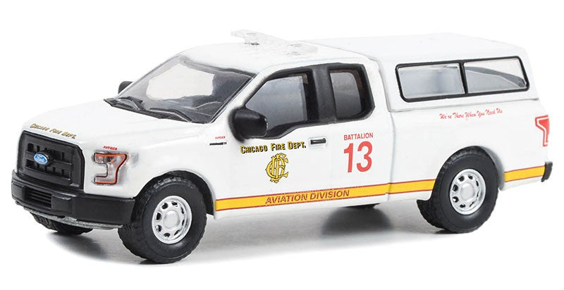Aviation Division - Chicago, Illinois - 2016 Ford F-150 - Fire & Rescue Series 4 -1/64 Greenlight - 67050 E Passion Diecast 