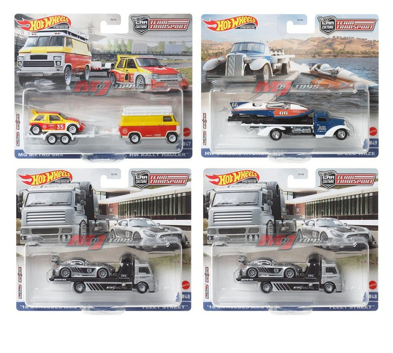 Team Transport S Case 2022 Set of 4 - Hot Wheels 1/64 - HW-FLF56-956S -  Passion Diecast 