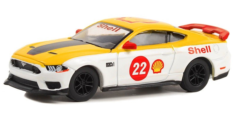 2022 Ford Mustang Mach 1 No.22 Shell Racing - Shell Oil Special Edition Series 1 - 1/64 Greenlight - 41125 F Passion Diecast