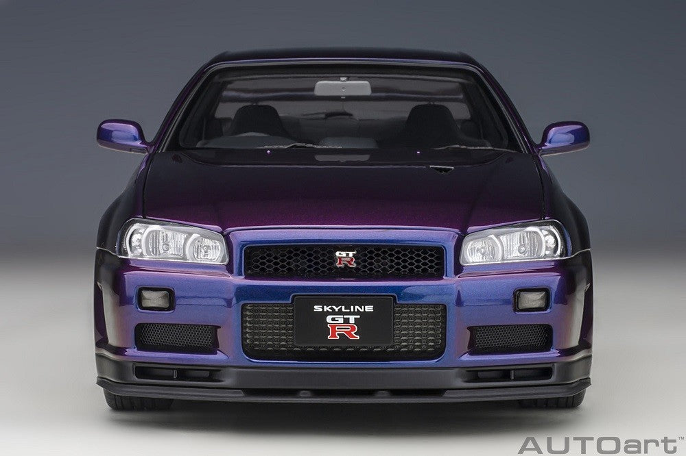 Nissan Skyline GT-R (R34) V-Spec II with BBS LM wheels (Midnight Purple III) - Autoart - 77403 Passion Diecast