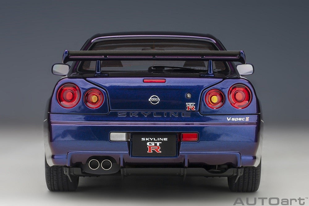 Nissan Skyline GT-R (R34) V-Spec II with BBS LM wheels (Midnight Purple III) - Autoart - 77403 Passion Diecast