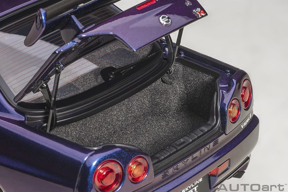 Nissan Skyline GT-R (R34) V-Spec II with BBS LM wheels (Midnight Purple III) - Autoart - 77403 Passion Diecast