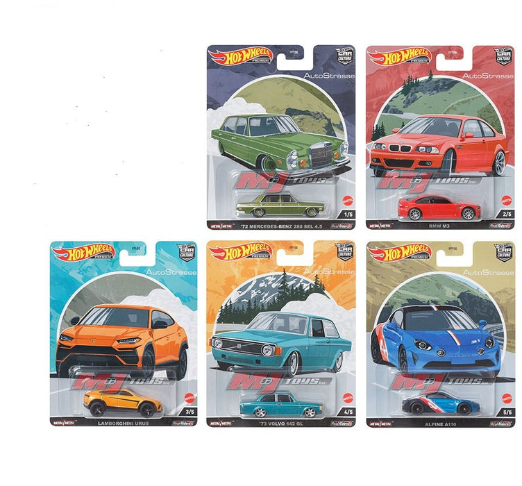 Hot Wheels - Car Culture - 1:64 - Auto Strasse - Assortment - Set Of 5 Cars - FPY86-957P -  Passion Diecast