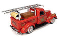 Rat Fink - Fire Truck with Resin Figure in Red with Flame Graphics - Auto World - 1/18 - AWSS143