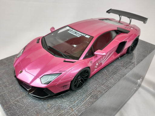 Lamborghini Aventador Liberty Walk LB-WORKS Pink - Kyosho 1/18 - KSR 18502 CP Use Read