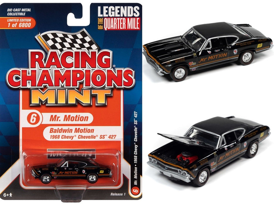 1968 Baldwin Motion Chevelle in Black - Racing Champions - 1/64 - RC013 F Passion DIecast