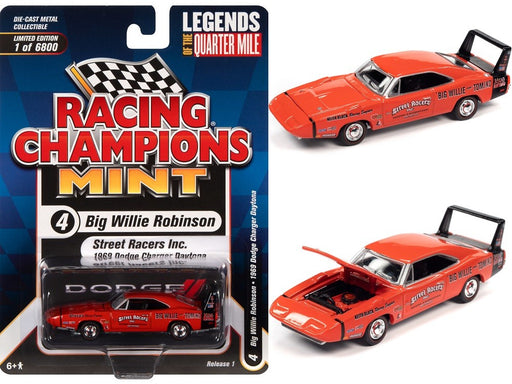 1969 Dodge Charger Daytona in Orange - Racing Champions - 1/64 - RC013 D Passion DIecast