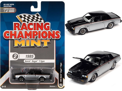 1985 Buick Regal T-Type in Black and Silver - Racing Champions - 1/64 - RC013 B Passion DIecast
