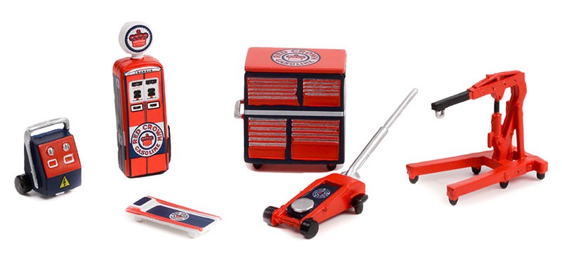 Red Crown Gasoline - Auto Body Shop - 1/64 Greenlight - 16140 C Passion Diecast