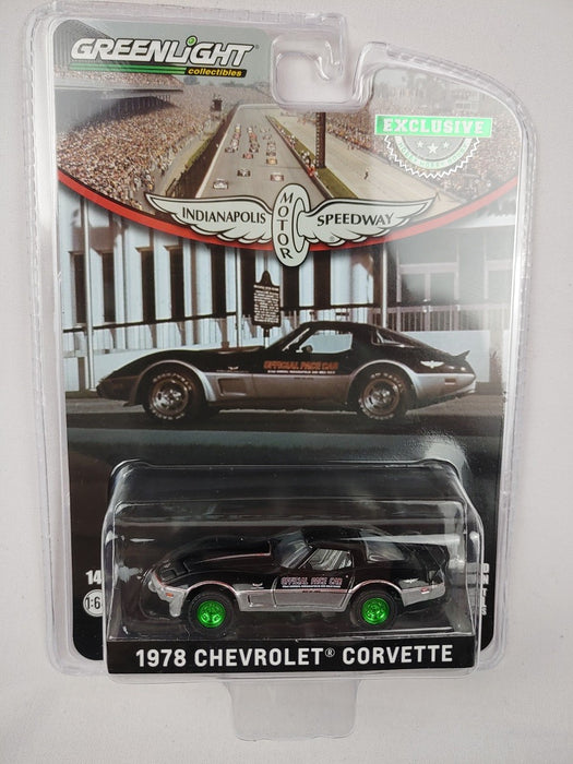 GreenMachine 62nd Indianapolis 500 Mile Official - 1978 Chevrolet Corvette - Hobby Exclusive - 1/64 Greenlight - 30347GR