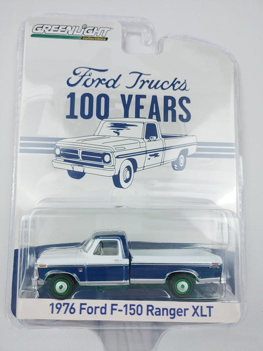 GreenMachine 1976 Ford F-150 Ranger XLT Trailer Special - Anniversary Collection Series 14 - 1/64 Greenlight - 28100 CGR
