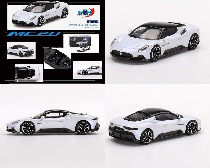 Maserati MC20 Bianco Audace - BBR Models - 1:64 - BBRDIE6401 Passion Diecast