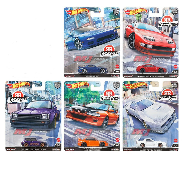 Hot Wheels - Car Culture - 1:64 - Ronin Run - Assortment Q - Set Of 5 Cars - FPY86-957Q -  Passion Diecast