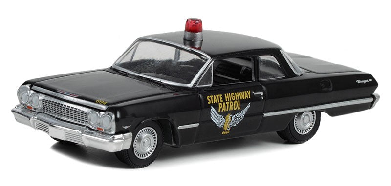 Ohio State Highway Patrol - 1964 Chevrolet Biscayne - Hot Pursuit Series 43 -1/64 Greenlight - 43010 A