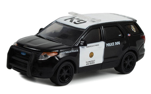 San Diego Police K9 Unit, California - 2015 Ford Police Interceptor Utility - Hot Pursuit Series 43 -1/64 Greenlight - 43010 E