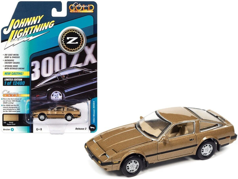 1984 Nissan 300 ZX in Aspen Gold Metallic - Johnny Lightning 1/64 - JLSP243 A Passion Diecast