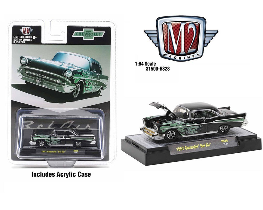 1957 Chevy Bel Air - M2 Machine - Hobby Exclusive - 1:64 - 31500-HS28  Passion Diecast