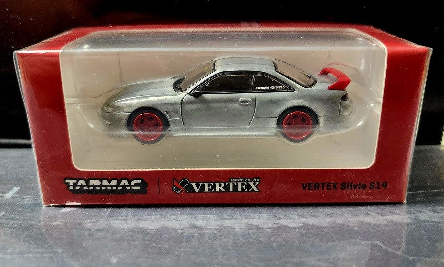 CHASE CAR Nissan Silvia S14 Red - Tarmac Works - Global 64 & Vertex - 1/64 - T64G-018-REGR
