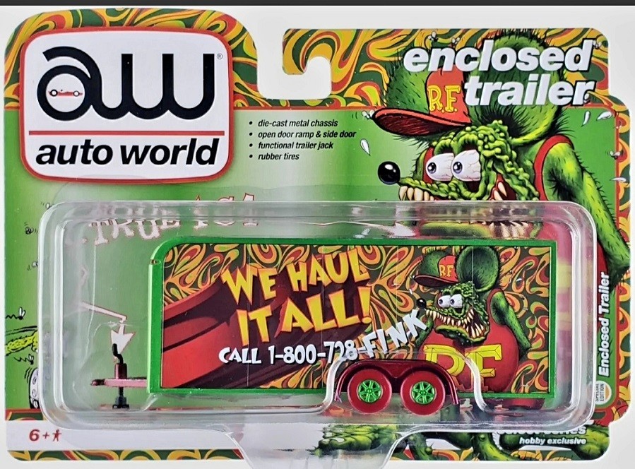 CHASE CAR Trailer Rat Fink - Limited Edition - Auto World - 1/64 - AWSP106GR -  Passion Diecast 