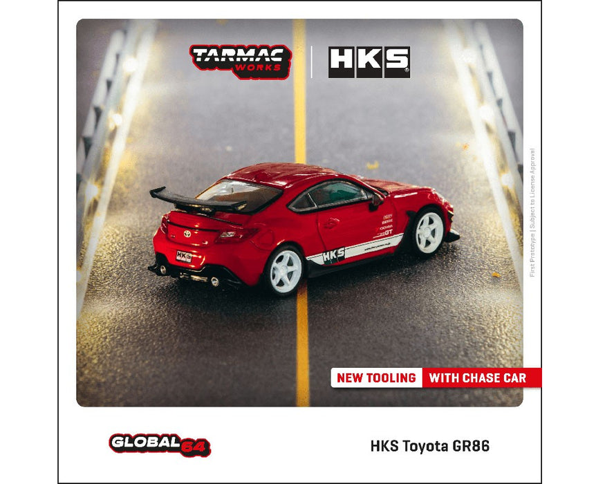 Toyota GR86 Red - Tarmac Works - 1/64 - T64G-038-RE Passion Diecast