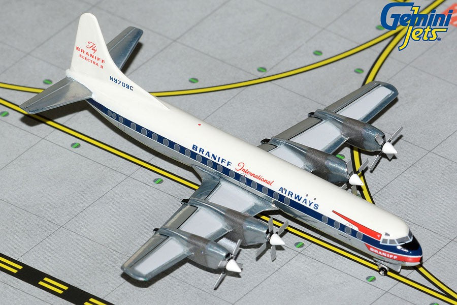 Lockheed L-188 Electra / Braniff International Airways / N9709C / Gemini 1:400 GJBNF2090