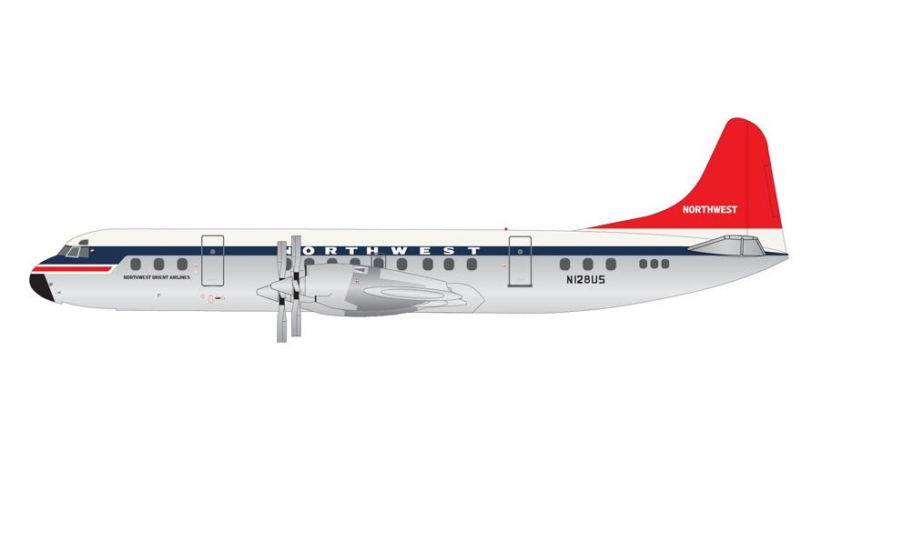 Lockheed L-188C Electra Northwest Orient Airlines / N128US / Gemini 1:400 GJNWA2125