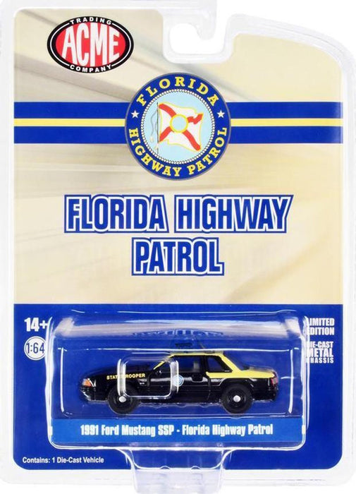 1991 FORD MUSTANG SSP - FLORIDA HIGHWAY PATROL - ACME - 1-64 - 51494