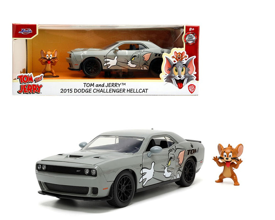 2015 Dodge Challenger Hellcat with Jerry - Tom & Jerry - Jada 1/24 - 33722 - Passion Diecast
