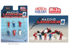 Racing legend 2 Figure Set - 6 pieces Diecast - American Diorama - 1-64 - 76511 MJ Passion Diecast