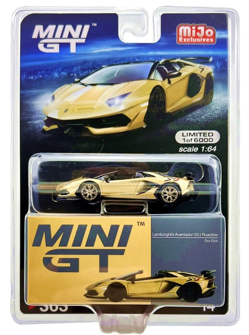 CHASE CAR Mini GT - 1:64 - Lamborghini Aventador SVJ Roadster Oro Elios ...
