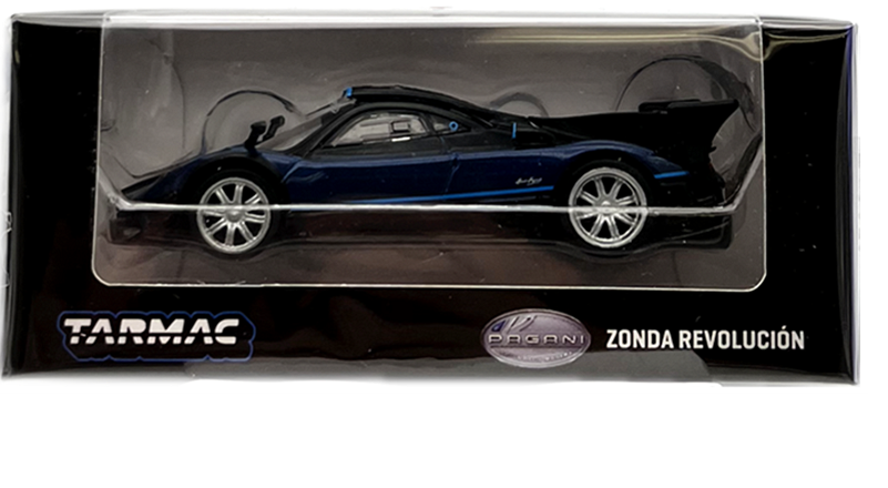 CHASE CAR Pagani Zonda Revolución Blue Metallic - Tarmac Works - 1/64 - T64G-TL016-BLGR Passion Diecast