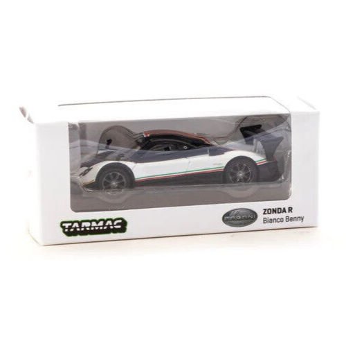 CHASE CAR Pagani Zonda R Bianco Benny - Tarmac Works - Global 64 - 1/64 - T64G-TL015-WHGR Passion Diecast