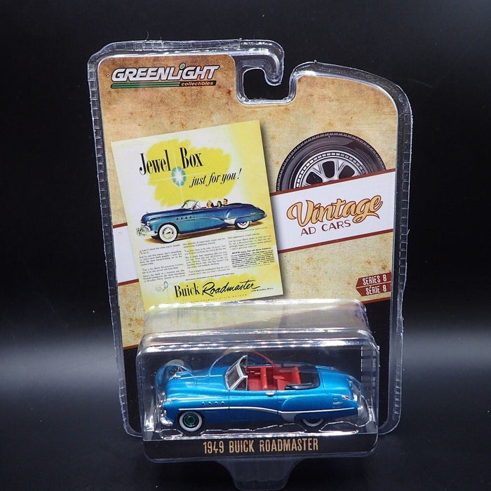 GreenMachine 1949 Buick Roadmaster - Vintage Ad Cars Series 8 - 1/64 Greenlight - 39110 AGR