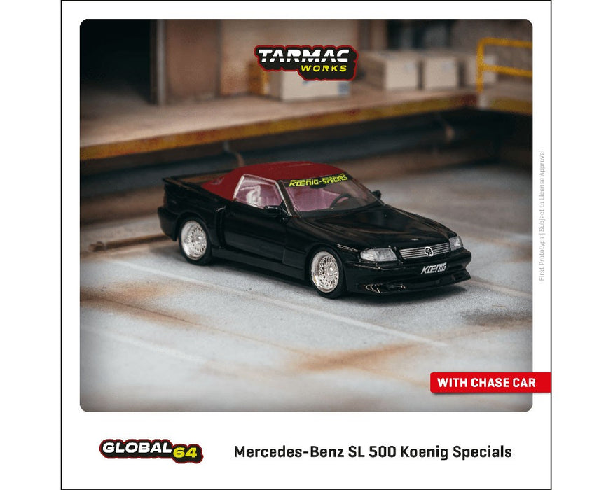 Mercedes-Benz SL 500 Koenig Specials (Black) - Tarmac - 1/64 - T64G-045-BL Passion Diecast