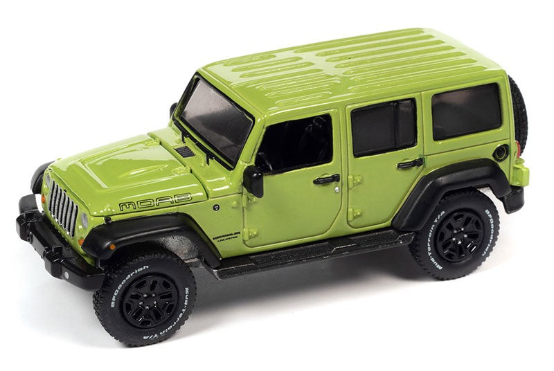 2013 Jeep Wrangler Unlimited Moab Edition in Gecko Green - Auto World - 1/64 - AWSP130 B Passion Diecast