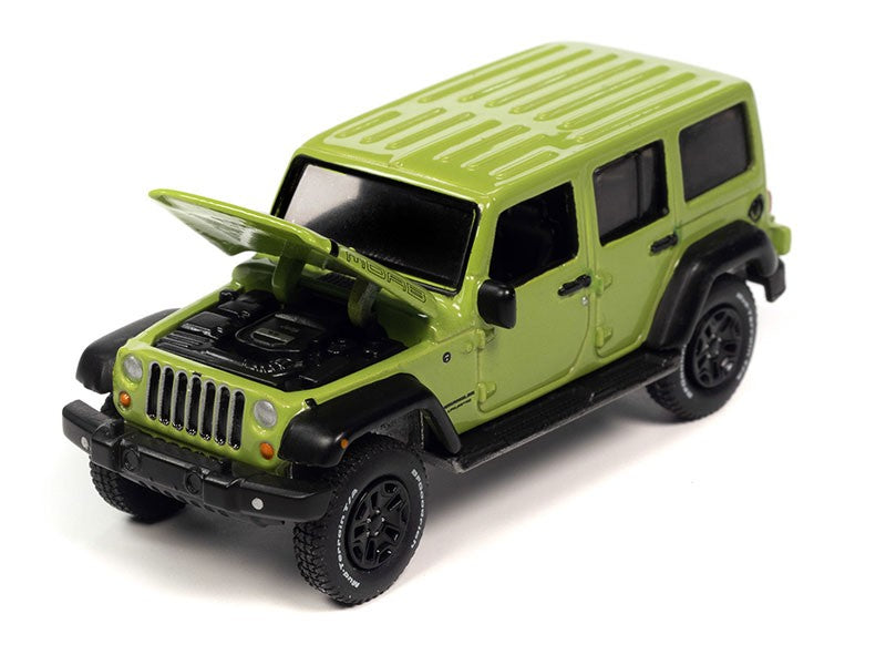 2013 Jeep Wrangler Unlimited Moab Edition in Gecko Green - Auto World - 1/64 - AWSP130 B Passion Diecast