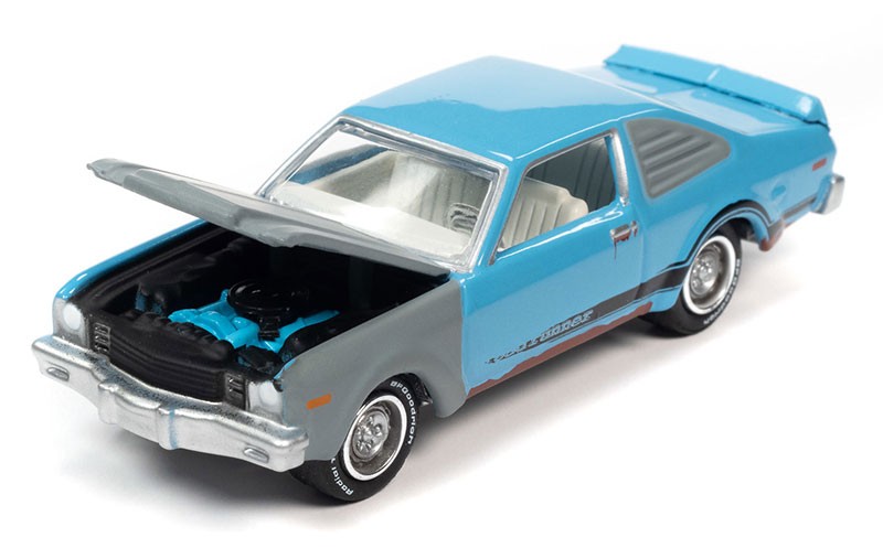 1976 Plymouth Road Runner in Big Sky Blue and Primer Gray - Project in Progress - Johnny Lightning 1/64 - JLSP233 A