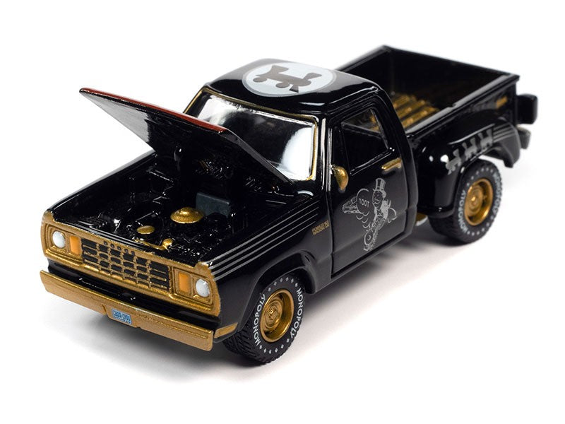 Monopoly 1978 Dodge Midnight Express Railroad Tycoon in Flat Black - with Token - Johnny Lightning 1/64 - JLSP312